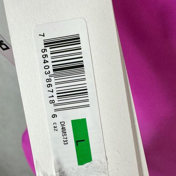 DKNY Triangle Halter One Piece Swimsuit Carnation Pink Size Large - Picture 6 of 10